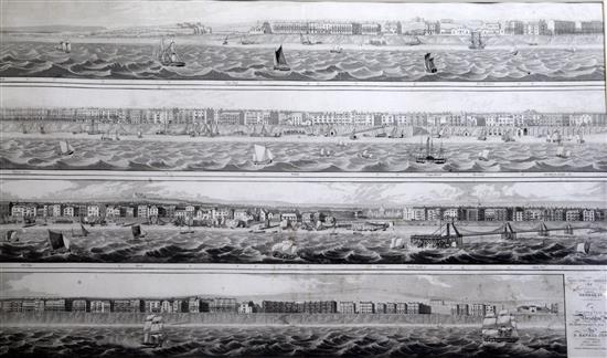 R. Havell Jnr A Coasting View of Brighton. The drawing taken from nature from R. Havell Jnr. 1824, 19 x 31in.